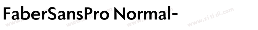 FaberSansPro Normal字体转换